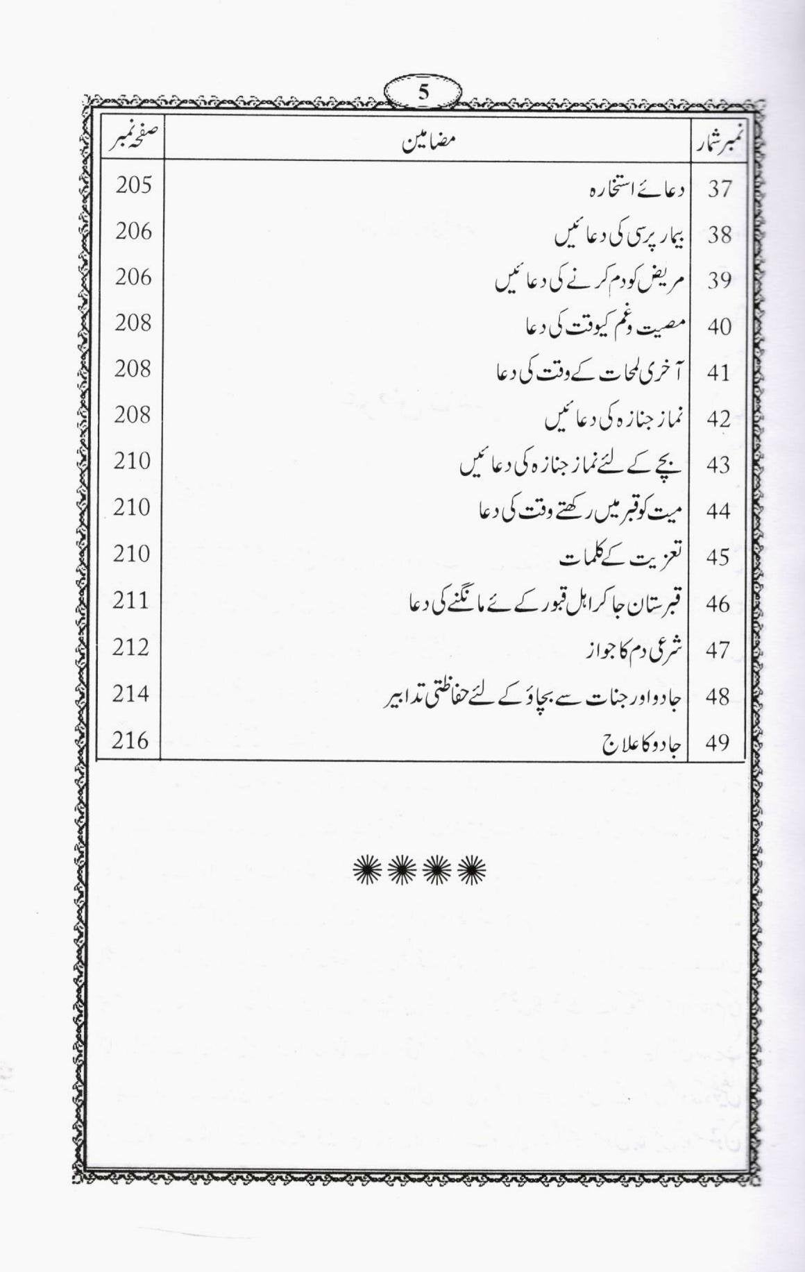 Panjsurah ma’a Masnoon Aurad o Wazaif<br>پنجسورہ مع مسنون اوراد و وظائف