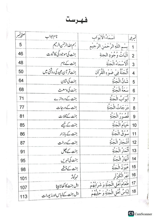 Jannat Ka Bayan<br>جنت کا بیان
