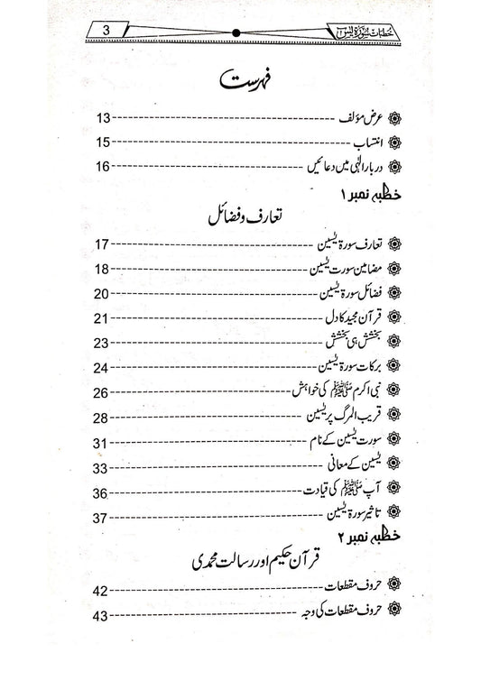 Khutbat Surah Yaseenخطبات سورۃ یسین