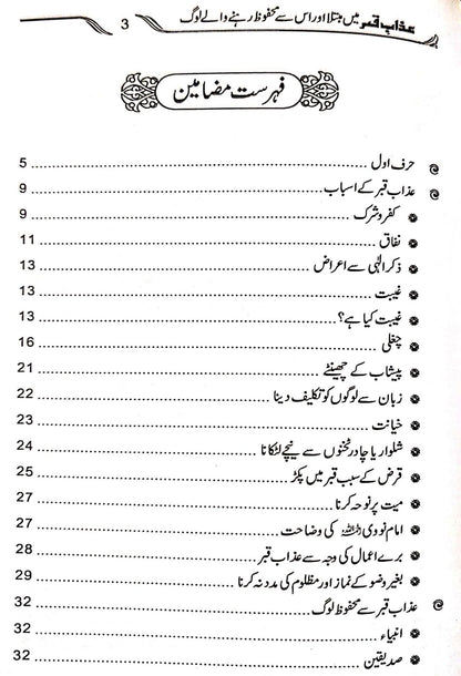 Azab e Qabar Main Mubtala Aur Is Se Mehfooz Log<br> عذاب قبر میں مبتلا اور اس سے محفوظ لوگ