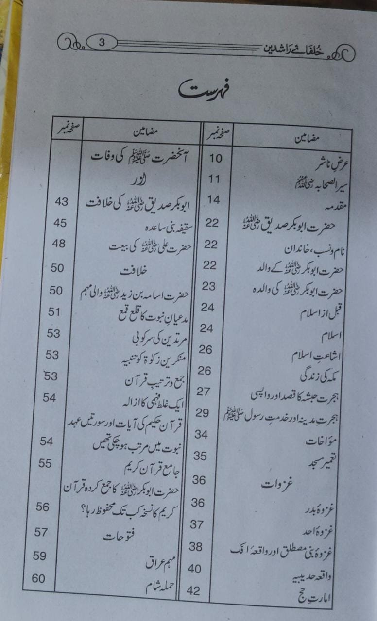 Khulfa e Rashdeen (Simple Edition) <br> خلفائے راشدیں (لوکل کاغذ)