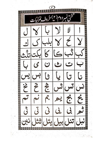 Noorani Qaida Simple (Large Size)<br>نورانی قاعدہ سادہ (بڑا سائز)