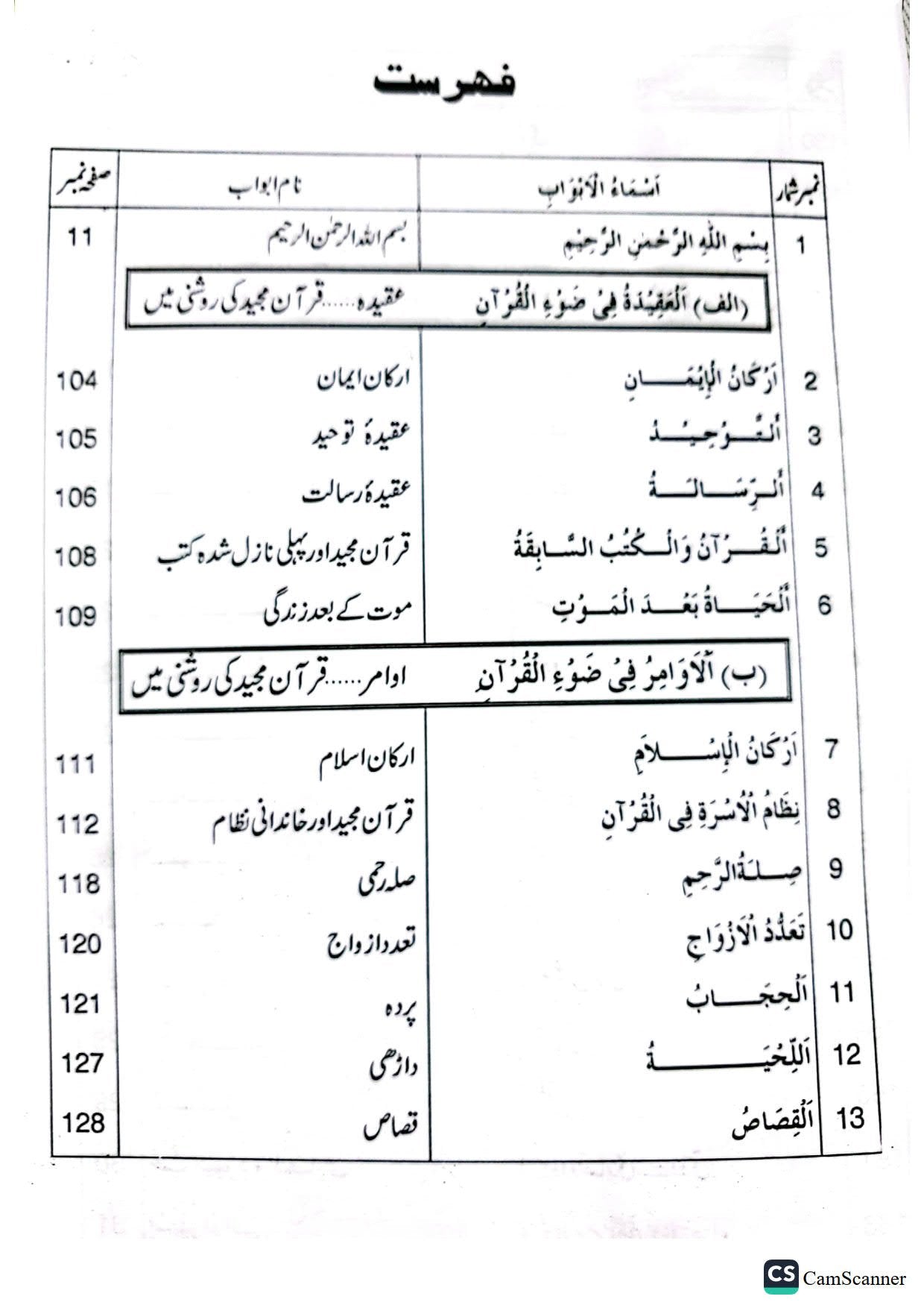 Taleemat E Quran Majeed<br>تعلیمات قرآن مجید