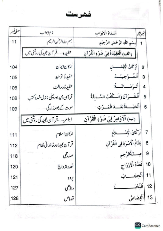Taleemat E Quran Majeed<br>تعلیمات قرآن مجید