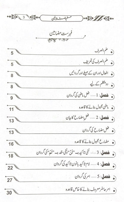 Ilm us Sarf (Awalen)
علم الصرف اولین