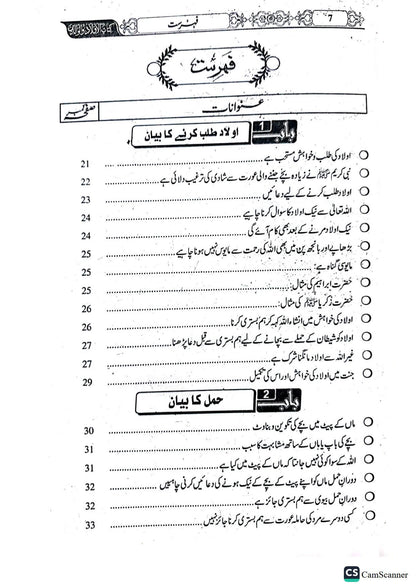 Aulad Aur Waldain Ki Kitab<br>بچے اور والدین کتاب