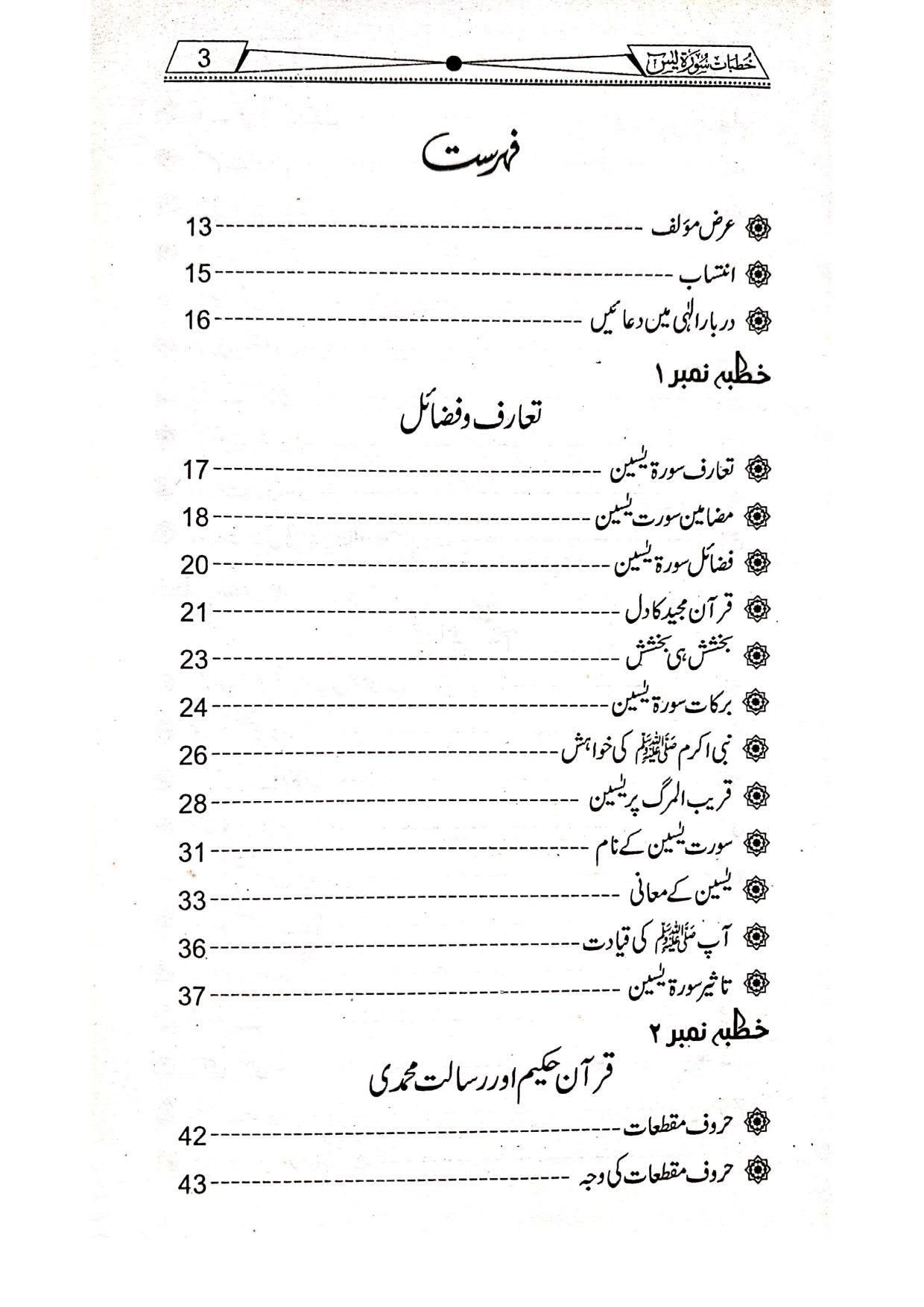 Khutbat Surah Yaseenخطبات سورۃ یسین