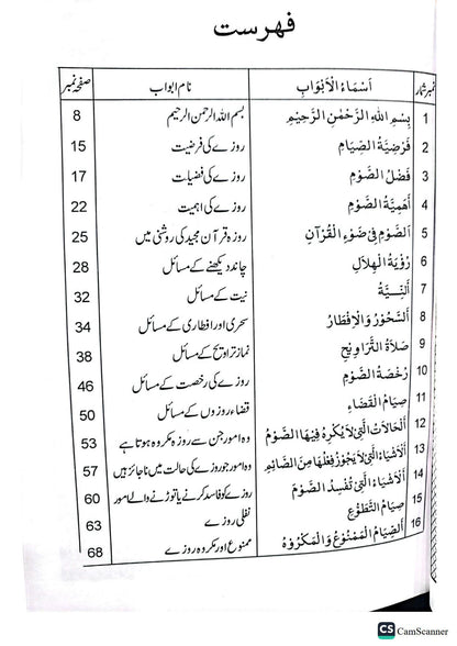Rozon k Masail<br>روزوں کے مسائل