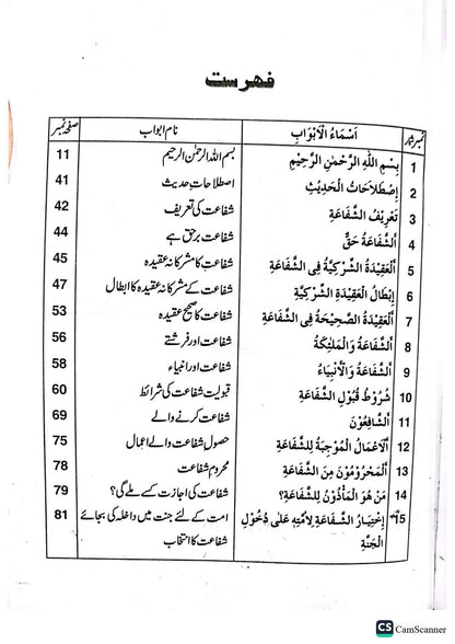 Shifaat Ka Bayan<br>شفاعت کا بیان