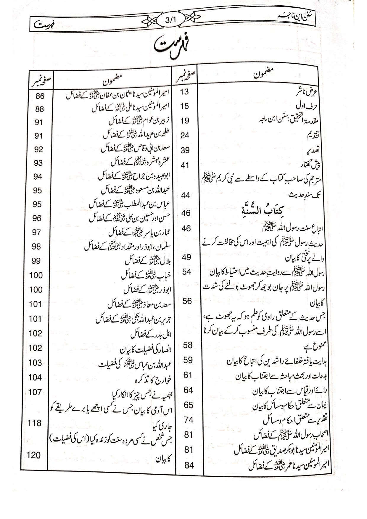Sunan Ibn-e-Maja (Mutrajam 3 Vol Classic Edition) <br>سنن ابن ماجہ(مترجم 3 جلد اعلیٰ)
