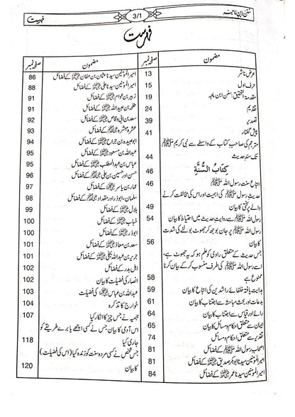 Sunan Ibn-e-Maja (Mutrajam 3 Vol Classic Edition) <br>سنن ابن ماجہ(مترجم 3 جلد اعلیٰ)